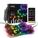 Twinkly dots ? guirlande lumineux flexible contr�l� par une application avec 400 leds rgb 20 m�tres. ...