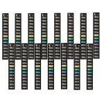 Twq - 15 pcs thermomètre d'aquarium, autocollant thermomètre intérieur, thermomètre aquarium autocollant, ... Twq - 15 pcs thermomètre d'aquarium, autocollant thermomètre intérieur, thermomètre aquarium autocollant, ...