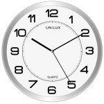 Unilux horloge murale � quartz magn�tique magnet gris m�tal