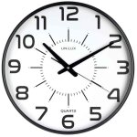 Unilux horloge � quartz  maxi pop  diam 40 cm silencieuse noir