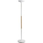 Unilux unilux lampadaire led pryska, variateur, h�tre / blanc noir noir noir