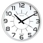 Unilux maxi pop horloge � quartz rond gris