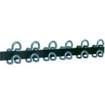Unilux pat�re mural fil 6 double crochets 50kg bleu acier