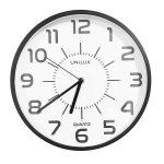 Unilux pendule pop pl noire livr�e avec pile