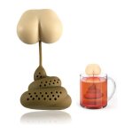 Unique drle caca infuseur de th en forme de silicone sachet a th de filtre de th de th fantaisie ...