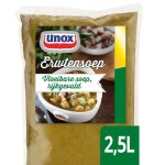 Unox soupe de pois liquide traditionnelle riche en prot�ines 2, 5 l - saveur authentique et pr�te a servir ...