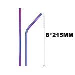 Upors - paille extra large réutilisable en acier inoxydable 304, accessoire en métal pour boisson, avec ... Upors - paille extra large réutilisable en acier inoxydable 304, accessoire en métal pour boisson, avec ...