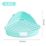 Urinoir d'angle pour animaux de compagnie, bac a litire pour chat, bac a litire triangulaire pour lapins, ...
