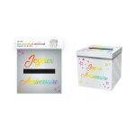 Urne carton anniversaire 20cm multicolore