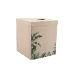 Urne carton celebrations coco palm 21x25cm cannage