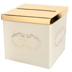 Urne carton merci mariage la vie est belle 20cm