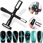 Uur - aimant oeil de chat pour ongles, 5 en 1 outils aimant oeil de chat bton aimant multifonction forte ...