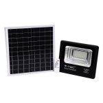 V - tac vt60w panneau solaire 20w projecteur led 4000k (led), ?clairage de sc?ne, noir