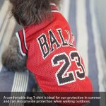 V�tements d'�t� pour chiens, chemise de basket - ball pour chiens t - shirt de basket de basket - ball ...
