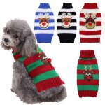 Vtements de nol pour chiens, pull en tricot, veste a capuche pour petits chiens, chats, chemise pour ...