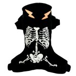 Vtements d'halloween pour animaux de compagnie, costume amusant de chat, vtements de squelette d'horreur ...