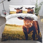 Vache housse de couette x imprim�� d animaux du coucher du soleil parure de lit personnes ado fille enfants ...