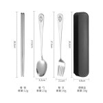 Vaisselle cuill�re fourchette couteau a steak, vaisselle portable en acier inoxydable, couverts de voyage ...