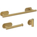 Valaz accessoires de salle de bain adh�sif coll� sans per�age pvd or mat porte - serviettes rond 40cm ...
