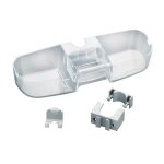 Valet de douche - wenko - premium - transparent - 3 compartiments - design moderne