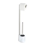 Valet wc design marbre adrada - h. 72 cm - blanc