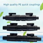 Valve de contr�le de d�bit d'eau d'aquarium 1 pi�ce, connecteur a d�gagement rapide, tuyau de tuyau d'aquarium ...