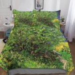 Van gogh housse de couette, impression d art motif parure de lit avec ��clair et d'oreiller housses de ...