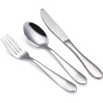 Vanra 4 pices enfants set de couverts en acier inoxydable 18 / 10 enfant lot de table lot de argent ...