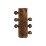 Vase en bois de manguier - home esprit - 10x10x28 cm - poids 3, 44 kg - d�coration int�rieure - naturel ...