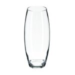 Vase bombe verre transparent 26cm