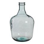 Vase bouteille en verre recycl� h42