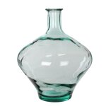 Vase bouteille en verre recycl� h46