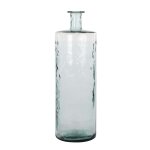 Vase bouteille en verre recycl� h75
