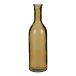 Vase bouteille en verre recycl� ocre h50