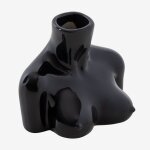Vase en c�ramique aleska noir