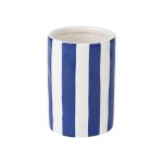 Vase cylindrique ceramique 9. 5x13. 5cm bleu roi