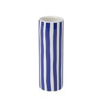 Vase cylindrique ceramique delia 5. 5x16cm bleu roi