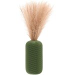 Vase d�coratif - 3d - vert - 25 cm - pla biod�gradable - design contemporain