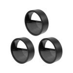 Vase mural rond yardwe ensemble de 3 pi�ces suspendus 18x18 cm en acrylique noir d�co murale int�rieur ...