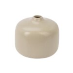 Vase porcelaine col etroit 9x9x7. 5cm creme glacee