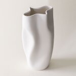 Vase en poterie varteni blanc