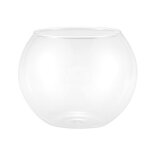 Vase sph�rique rond dans aquarium en verre transparent