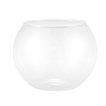 Vase sphrique rond en verre transparent pour aquarium
