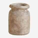Vase en terre cuite (�18, 5 cm) agnon marron pierre