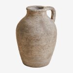 Vase en terre cuite avec poign�e agnon marron pierre