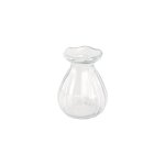 Vase verre corolle 7x9cm transparent