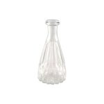 Vase verre faconne 5x10. 7cm transparent