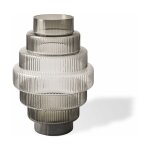Vase en verre gris steps - pols potten