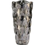 Vase en verre hey you mod�le trompette nordique minimaliste g�om�trique boho gris fum� hauteur 24 cm ...