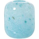 Vase en verre mouchet� bleu ciel - alexandra house living - 18 x 18 x 21 cm